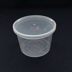 Банка-плошка + КРЫШКА 500мл 20шт D=112, d=90, H=75мм (Б-4...