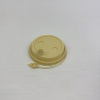 Крышка ПП 80мм с ЗАГЛУШКОЙ 50шт БЕЖЕВАЯ СМАРТПЛАСТ 