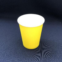 Стакан 250(260)мл бумажный ЖЁЛТЫЙ 50шт D=80, d=57, H=92,5мм ПБФ Арт.18603 