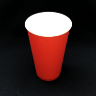 Стакан 400(530)мл бумажный КРАСНЫЙ 50шт D=90, d=60, H=136мм ФОРМАЦИЯ Арт.53644 