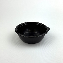 Контейнер круглый ПП ССПК-14154 375мл ЧЁРНЫЙ 50шт D=144 H...