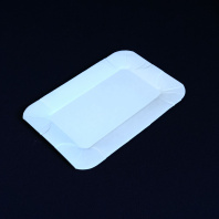 Тарелка картон 13х20 ламинир. КРАФТ 100шт "МОЛОКО" 