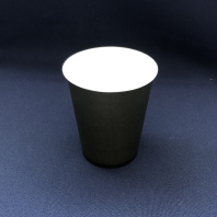 Стакан 250(260)мл бумажный ЧЁРНЫЙ 50шт D=80, d=57, H=92,5мм ПБФ Арт.18604 
