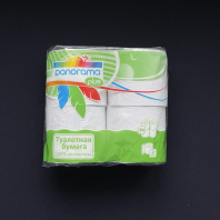 Бумага туалетная "Панорама Plus" 2сл УП=4шт БЕЛАЯ 
