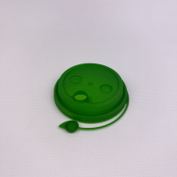 Крышка ПП 90мм с ЗАГЛУШКОЙ 50шт ЗЕЛЁНАЯ СМАРТПЛАСТ 