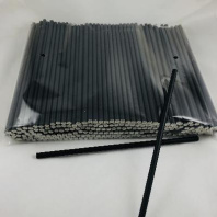 Трубочки бумажные для кокейлей 6х195мм УП=250шт чёрные