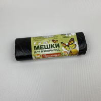 Мешки для мусора ПНД рулон (60л 20шт) "Ромашка" чёрные ПРЕМИУМ ОСОБОПРОЧНЫЕ 