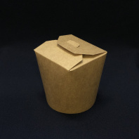 Коробка для лапши WOK КРАФТ 450мл 50шт дно-КРУГ China Pak 