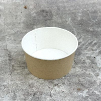 Салатник бумажный  КРАФТ/белый 1000мл (V=850мл) 45шт D=150, d=127, H=76 OSQ Round Bowl