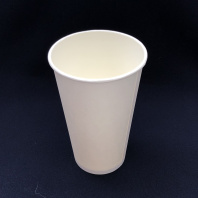 Стакан 400(520)мл бумажный БЕЛЫЙ 50шт D=90, d=60, H=135мм ЛП 