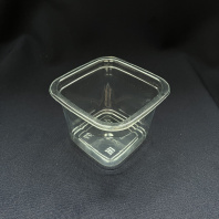 Контейнер для ДЕСЕРТОВ СпК-0909 "Квадрат стакан" 300мл прозрачный 50шт 93х93х69мм ПолиЭР 