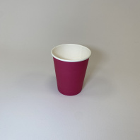 Стакан 250(260)мл бумажный МАЛИНОВЫЙ 50шт D=80, d=57, H=92,5мм ПБФ 