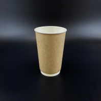 Стакан бумажный 2сл 400(550)мл крафт 15шт D=90, d=64, H=135мм 