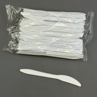 Нож БИОРАЗЛАГАЕМЫЙ (кукурузный крахмал) УП=50шт БЕЛЫЙ 160мм ВЗЛП Арт.4035Б/DLD-VZ-016 