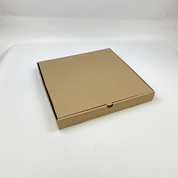 Коробка под пиццу бурая(!!!) 33х33х4см 50шт без печати  Коробка под пиццу бурая(!!!) 33х33х4см 50шт без печати