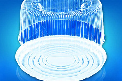 Тортница ПР-Т-265 крышка (прозр.) + дно (белое) (внеш. D=...