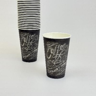 Стакан бумажный 400(500)мл МЕЛ 50шт D=90, d=60, H=135мм 