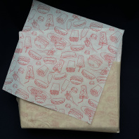 Бумага для обертки ВПМ 300х300мм УП=1000шт печать "Фаст-Фуд" 