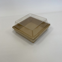 Упаковка OneClick Bottom- 950 КРАФТ салатник + крышка ВЫС... Упаковка OneClick Bottom- 950 КРАФТ салатник + крышка ВЫС...