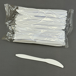 Нож БИОРАЗЛАГАЕМЫЙ (кукурузный крахмал) УП=50шт БЕЛЫЙ 160...
