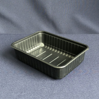 Контейнер прямоуг. ПП Д-Полимер ЧЁРНЫЙ  750мл 50шт 179х132х49мм 