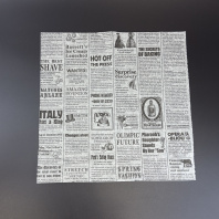 Бумага для обертки ВПМ (парафин) 305х305мм УП=1000шт печать "ГАЗЕТА"