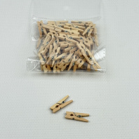 Прищепки деревянные декоративные КРАФТ 25мм УП=50шт AVIORA Арт.491-060 