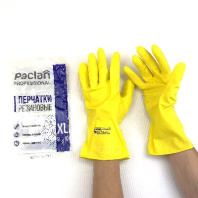 Перчатки хозяйственные LUX-Paclan "XL" ПРОЧНЫЕ 1пара с х/б напылением
