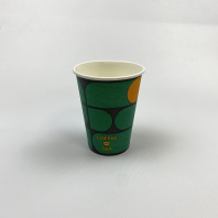 Стакан 350(410)мл бумажный КОФЕ и ЧАЙ 50шт D=90, d=60, H=110мм GOOD 