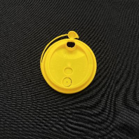 Крышка ПП 80мм с ЗАГЛУШКОЙ 50шт ЖЁЛТАЯ 