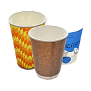 Стаканы бумажные, крышки и аксессуары