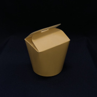 Коробка для лапши WOK КРАФТ 500мл 30шт дно-КРУГ Фудбокс Виридо 