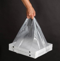 Пакет PizzaHolder для коробок под пиццу ПНД 20х55 (35) УП=100шт для коробок 20х20-38х38см
