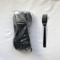 Вилка ПРЕМИУМ чёрная УП=50шт 18см ЭЛПИ 