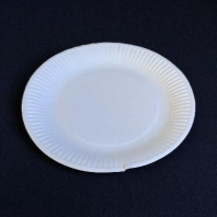 Тарелка картон D=230мм белая 100шт ламинированная СПб ТОЛЬКО КОРОБКАМИ