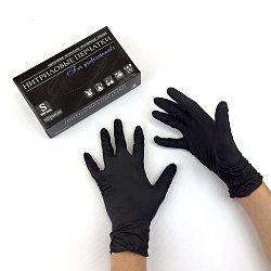 Перчатки НИТРИЛовые ЧЁРНЫЕ УП=100шт "S" неопудр... Перчатки НИТРИЛовые ЧЁРНЫЕ УП=100шт "S" неопудр...