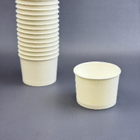 Креманка картон БЕЛАЯ 250мл 50шт D=93мм d=79мм H=65мм
