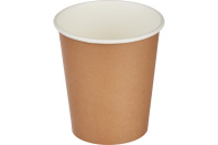 Стакан 250(275)мл бумажный КРАФТ 50шт D=80, d=56, H=92мм Пэйпер Кап 