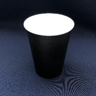 Стакан бумажный 300(340)мл ЧЁРНЫЙ 50шт D=90, d=57, H=100мм 